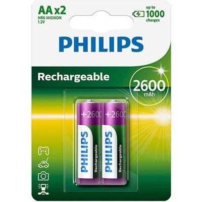 Ugreen Ni-MH AA Akkus R6B2A260/10 (2 Stk., AA, 2600 mAh), Batterien + Akkus Ugreen Ni-MH AA Akkus R6B2A260/10 (2 Stk., AA, 2600 mAh), Batterien + Akkus