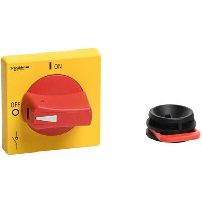 Schneider, Systemstromversorgung, TeSys VLS Drehgriff, IEC IP65 und NEMA in Rot / Gelb, 65x65mm forstehend, Abschaltbar nach UL60947 V Schneider, Systemstromversorgung, TeSys VLS Drehgriff, IEC IP65 und NEMA in Rot / Gelb, 65x65mm forstehend, Abschaltbar nach UL60947 V