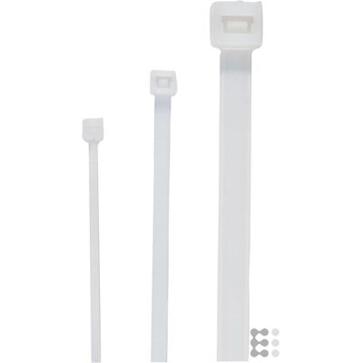BRW, Kabelbinder, Kabelbinder naturfarbig (Kunststoffkabelbinder, 360 mm, 1 Stk.) BRW, Kabelbinder, Kabelbinder naturfarbig (Kunststoffkabelbinder, 360 mm, 1 Stk.)