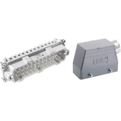 Lapp Kabel Steckverbinder-Set EPICKIT H-BE 24 75009651 24 + PE Schrauben 1 Set, Elektronikkabel + Stecker, Grau Lapp Kabel Steckverbinder-Set EPICKIT H-BE 24 75009651 24 + PE Schrauben 1 Set, Elektronikkabel + Stecker, Grau