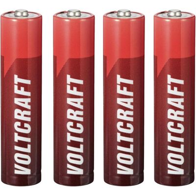 Voltcraft LR03 Micro (AAA)-Batterie Alkali-Mangan 1350 mAh 1.5 V 4 St. (4 Stk., AAA, 1350 mAh), Batterien + Akkus Voltcraft LR03 Micro (AAA)-Batterie Alkali-Mangan 1350 mAh 1.5 V 4 St. (4 Stk., AAA, 1350 mAh), Batterien + Akkus