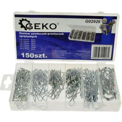 GEKO, Schrumpfschlauch, Federvorstecker, Satz à 150 Stück, 6 Grössen (150x) GEKO, Schrumpfschlauch, Federvorstecker, Satz à 150 Stück, 6 Grössen (150x)