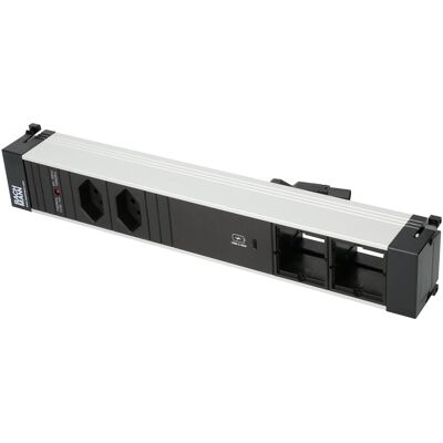 Bachmann, Steckdosenleiste, Einbausteckerleiste POWER FRAME 2x T13, 1x USB-C, 2x Custom (2x, Typ 13) Bachmann, Steckdosenleiste, Einbausteckerleiste POWER FRAME 2x T13, 1x USB-C, 2x Custom (2x, Typ 13)