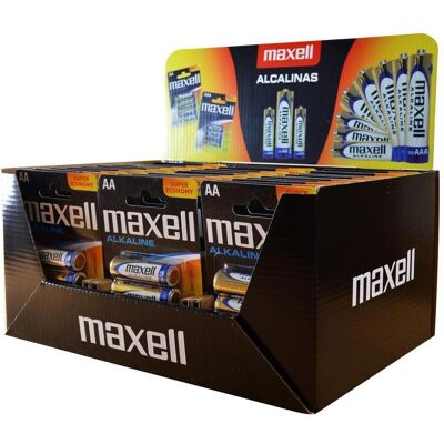 Maxell Alkaline LR6 AA 4er-Pack Display (30 Blisterpackungen/120 Batterien) (4 Stk., AA), Batterien + Akkus Maxell Alkaline LR6 AA 4er-Pack Display (30 Blisterpackungen/120 Batterien) (4 Stk., AA), Batterien + Akkus