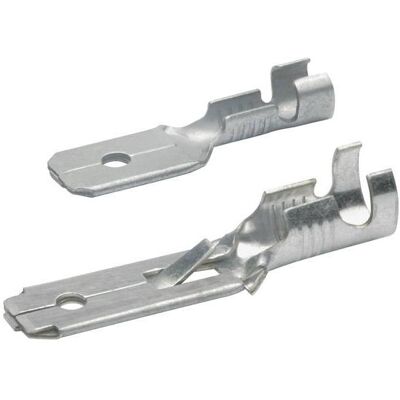 Klauke Männliche Steckklemme - 6,30mm Messing Nicht isoliert Klauke Männliche Steckklemme - 6,30mm Messing Nicht isoliert