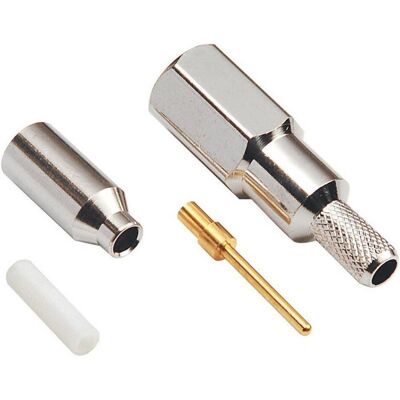 BKL Electronic 0412001 0412001 FME-Steckverbinder Stecker, gerade 50 Ω 1 St., Elektronikkabel + Stecker, Silber BKL Electronic 0412001 0412001 FME-Steckverbinder Stecker, gerade 50 Ω 1 St., Elektronikkabel + Stecker, Silber