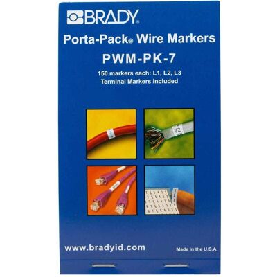 Brady, Kabelverbindung Zubehör, Porta-Pack Wire Marker Books Brady, Kabelverbindung Zubehör, Porta-Pack Wire Marker Books