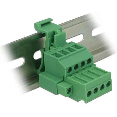 Delock Terminalblock Set für Hutschienen (Wandhalterung), Zubehör Netzwerk Delock Terminalblock Set für Hutschienen (Wandhalterung), Zubehör Netzwerk