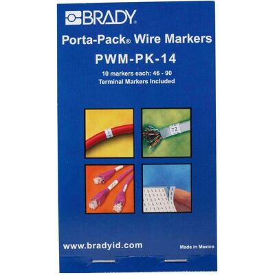 Brady, Kabelverbindung Zubehör, Porta-Pack Wire Marker Books Brady, Kabelverbindung Zubehör, Porta-Pack Wire Marker Books