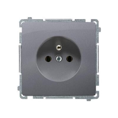 Kontakt, Steckdose, Simon Simon Basic Einzelsteckdose mit Erdung 16A silber matt (BMGZ1.01 Kontakt, Steckdose, Simon Simon Basic Einzelsteckdose mit Erdung 16A silber matt (BMGZ1.01