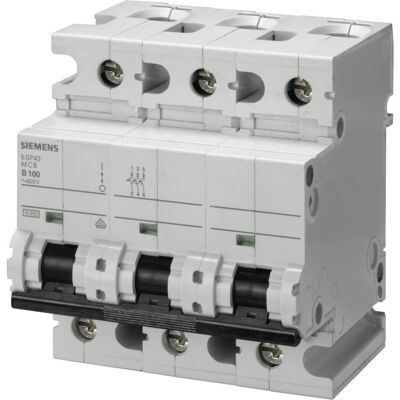 Siemens Schutzschalter, SIEM 5SP4392-6 Leitungsschutzschalter 400V 10kA 3pol. B, 125A, T=70mm Siemens Schutzschalter, SIEM 5SP4392-6 Leitungsschutzschalter 400V 10kA 3pol. B, 125A, T=70mm