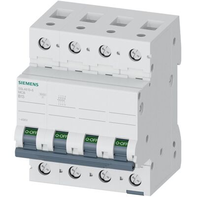 Siemens 5SL4613-6 Leitungsschutzschalter - 400V, 13A, 3+N - Leitungsschutzschalter Siemens 5SL4613-6 Leitungsschutzschalter - 400V, 13A, 3+N - Leitungsschutzschalter