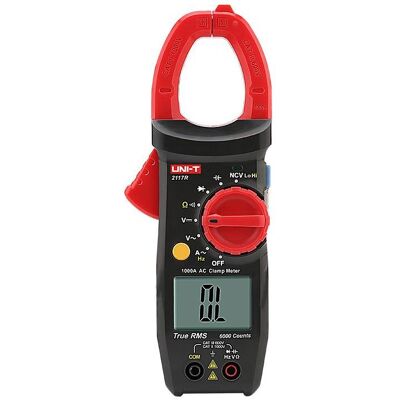 Uni-T, Multimeter, Digitalais klempju meritajs DC/AC 1000V, AC 1000A, 60M ohm, 6mF, spailes atverums: 33mm (Zangenstrommesser) Uni-T, Multimeter, Digitalais klempju meritajs DC/AC 1000V, AC 1000A, 60M ohm, 6mF, spailes atverums: 33mm (Zangenstrommesser)