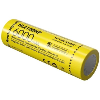 Nitecore NL2160HP (1 Stk., 21700, 6000 mAh), Batterien + Akkus Nitecore NL2160HP (1 Stk., 21700, 6000 mAh), Batterien + Akkus