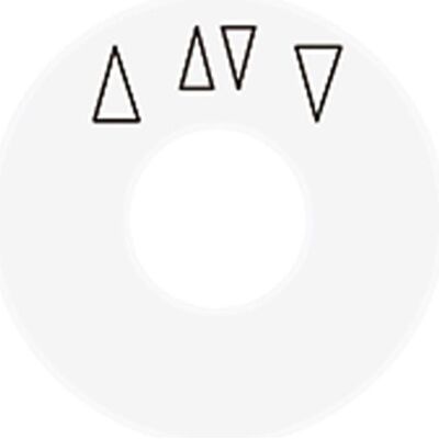 JUNG, Zubehör Schalterprogramm, Drehknopf Jalousie aws glz Pfeile SKS1234.10WW JUNG, Zubehör Schalterprogramm, Drehknopf Jalousie aws glz Pfeile SKS1234.10WW