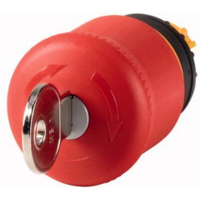 Eaton Pushbutton Emergency Stop Red Key Rel, Schalter + Taster, Rot Eaton Pushbutton Emergency Stop Red Key Rel, Schalter + Taster, Rot