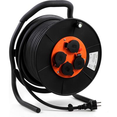 Qwatt Pro, Kabelrolle, QwattPRO 1211004 EZ Winder Kabelhaspel - H07RN-F - IP44 - 25m (25 m, 2.50 mm²) Qwatt Pro, Kabelrolle, QwattPRO 1211004 EZ Winder Kabelhaspel - H07RN-F - IP44 - 25m (25 m, 2.50 mm²)