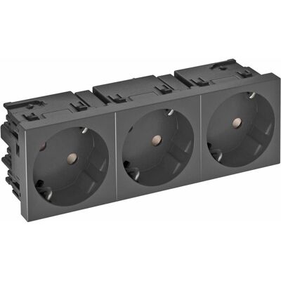 OBO Bettermann - STD-D3SC SWGR3 - 33° - 3-fach Schutzkontakt - Outlet OBO Bettermann - STD-D3SC SWGR3 - 33° - 3-fach Schutzkontakt - Outlet