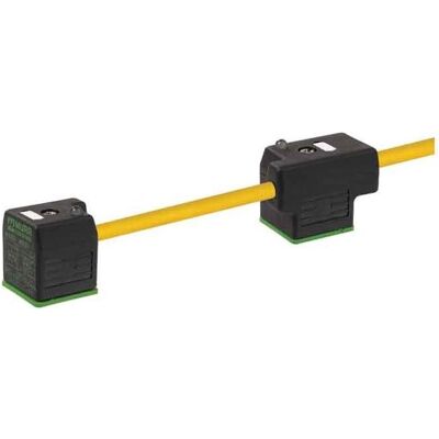 Murr Elektronik Doppelventilstecker, Elektronikkabel + Stecker, Schwarz Murr Elektronik Doppelventilstecker, Elektronikkabel + Stecker, Schwarz