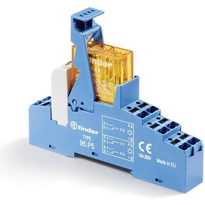 Finder Relais-Schnittstellenmodul 48 2 Wechsler DC 24V 8A Push-In-Anschluss, Relais Finder Relais-Schnittstellenmodul 48 2 Wechsler DC 24V 8A Push-In-Anschluss, Relais