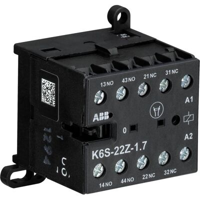 ABB K6S-22Z-1.7-71 Kleinhilfsschütz 24VDC, 1,7W GJH1213001R7221, Relais ABB K6S-22Z-1.7-71 Kleinhilfsschütz 24VDC, 1,7W GJH1213001R7221, Relais