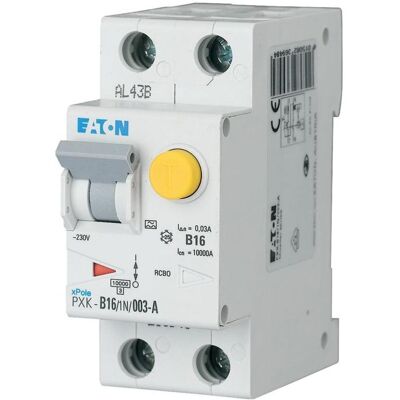 Eaton, Schutzschalter, PXK-B16/1N/01-F Fi/LS 193558Kombischalter B 16A 1+N 100mA 193558 Eaton, Schutzschalter, PXK-B16/1N/01-F Fi/LS 193558Kombischalter B 16A 1+N 100mA 193558