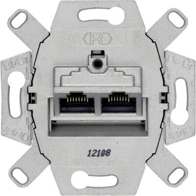 Siemens Steckdose, SIEM 5TG2026-2 Delta Anschlussdose Universal- Anschluss-Einheit 2x8pol. RJ45 Siemens Steckdose, SIEM 5TG2026-2 Delta Anschlussdose Universal- Anschluss-Einheit 2x8pol. RJ45