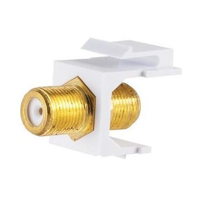 Shiverpeaks S/CONN maximum connectivity Netzwerk Adapter-Keystone Verbinder F-Buchse, vergoldet, Stromkabel, Gold, Weiss Shiverpeaks S/CONN maximum connectivity Netzwerk Adapter-Keystone Verbinder F-Buchse, vergoldet, Stromkabel, Gold, Weiss