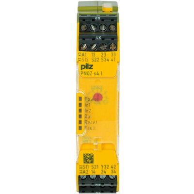 Pilz PNOZ s4.1 24VDC Sicherheitsrelais - Überwachung von Not-Aus & Türen Pilz PNOZ s4.1 24VDC Sicherheitsrelais - Überwachung von Not-Aus & Türen