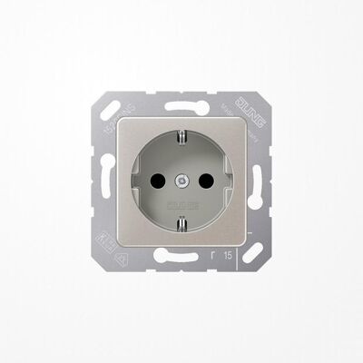 JUNG, Steckdose, Steckdose 1f gr UP IP20 ZP Schutzkontakt CD5120BFPG JUNG, Steckdose, Steckdose 1f gr UP IP20 ZP Schutzkontakt CD5120BFPG