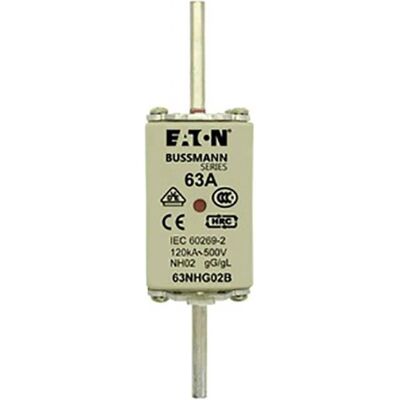 Eaton, Sicherung, Sicherungseinsatz, Niederspannung, 63 A, 63NHG02B (63 A) Eaton, Sicherung, Sicherungseinsatz, Niederspannung, 63 A, 63NHG02B (63 A)