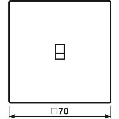 Jung GCR 12-0 E 22 - Abdeckung mit Kipphebel, 1-fach, für Cube-Serie LS 1912 Jung GCR 12-0 E 22 - Abdeckung mit Kipphebel, 1-fach, für Cube-Serie LS 1912