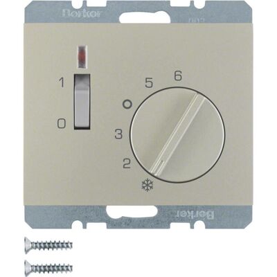 Berker 20307104 Einsatz Temperaturregler mit ffner + Zentralstck K5 edelstahl lackiert, Thermostat, Silber Berker 20307104 Einsatz Temperaturregler mit ffner + Zentralstck K5 edelstahl lackiert, Thermostat, Silber