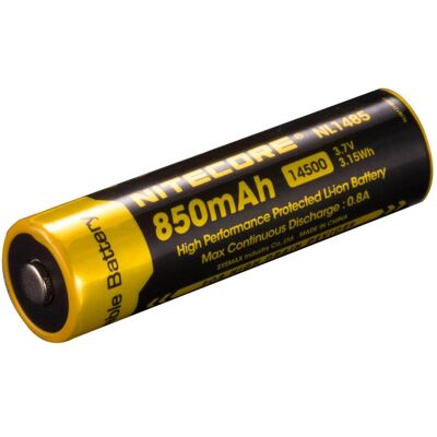 Nitecore, Taschenlampe Zubehör, Li-Ion Akku Typ 14500 - 850mAh - NL1485 Nitecore, Taschenlampe Zubehör, Li-Ion Akku Typ 14500 - 850mAh - NL1485
