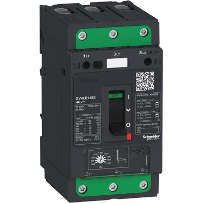 Schneider Electric GV4LE80S - Motorschutzschalter - 80A, 3P, 100kA Schneider Electric GV4LE80S - Motorschutzschalter - 80A, 3P, 100kA