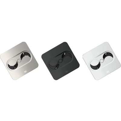 Bachmann, Steckdose, Einbausteckdose Twist 2 eckig Bachmann, Steckdose, Einbausteckdose Twist 2 eckig