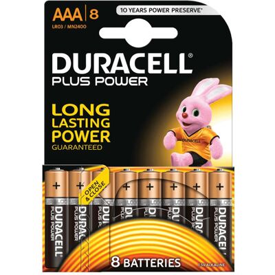 Ansmann Duracell Plus AAA, LR03 (8 Stk., AAA), Batterien + Akkus Ansmann Duracell Plus AAA, LR03 (8 Stk., AAA), Batterien + Akkus