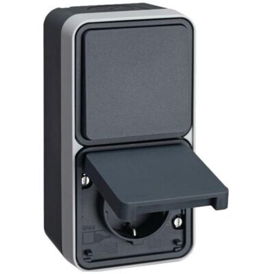 Hager, Steckdose, Wechselschalter/Steckdose Hager, Steckdose, Wechselschalter/Steckdose
