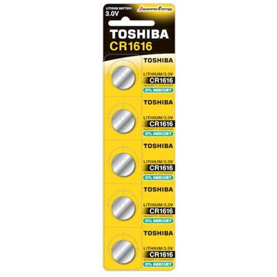 Toshiba CR2016 Batterie (5 Stk., CR2016), Batterien + Akkus Toshiba CR2016 Batterie (5 Stk., CR2016), Batterien + Akkus