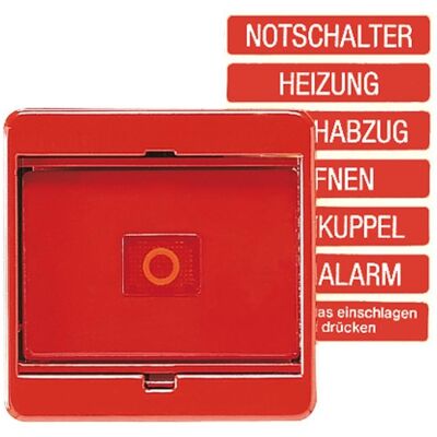 JUNG Schalterabdeckung mit Glastrenner - Rot - Schaltertyp JUNG Schalterabdeckung mit Glastrenner - Rot - Schaltertyp