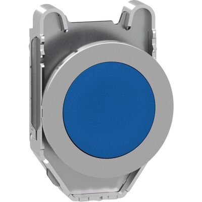 Schneider Electric Frontelement für Drucktaster ZB4F Ř ZB4FA6, Schalter + Taster, Silber, Blau Schneider Electric Frontelement für Drucktaster ZB4F Ř ZB4FA6, Schalter + Taster, Silber, Blau