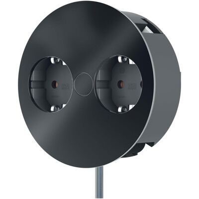 Bachmann, Steckdosenleiste, Twist 2S 2x Steckdose (931.100) schwarz glänzend (2x, CEE 7/3, 2 m) Bachmann, Steckdosenleiste, Twist 2S 2x Steckdose (931.100) schwarz glänzend (2x, CEE 7/3, 2 m)