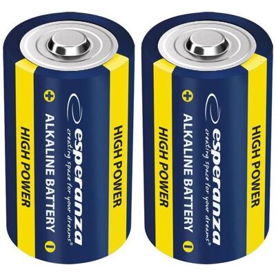 Esperanza Alaline Battery D Lr20 2pcs. Blister (2 Stk., D), Batterien + Akkus Esperanza Alaline Battery D Lr20 2pcs. Blister (2 Stk., D), Batterien + Akkus