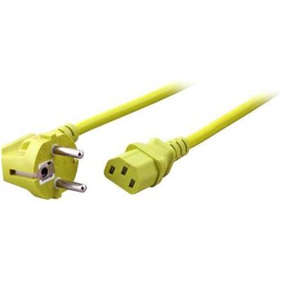 EFB Elektronik Netzkabel CEE 7/7 90° (3 m), Stromkabel, Gelb EFB Elektronik Netzkabel CEE 7/7 90° (3 m), Stromkabel, Gelb