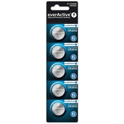 Everactive High Performance Battery (5 Stk., CR2032, 210 mAh), Batterien + Akkus Everactive High Performance Battery (5 Stk., CR2032, 210 mAh), Batterien + Akkus