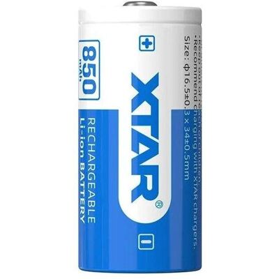 Xtar 16340 RCR123A - 850mAh - 3,7V Batterie Xtar 16340 RCR123A - 850mAh - 3,7V Batterie