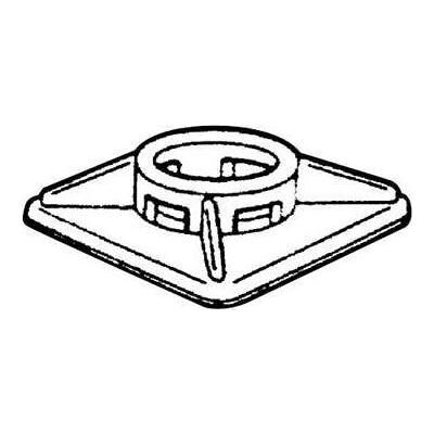 Tecline, Kabelbinder, Befestigungssockel für Kabelbinder bis 5,0 mm Breite, VE 100 Stück Selbstklebender Sockel zum Fixie (Befestigungsschlaufen, 28 mm, 100 Stk.) Tecline, Kabelbinder, Befestigungssockel für Kabelbinder bis 5,0 mm Breite, VE 100 Stück Selbstklebender Sockel zum Fixie (Befestigungsschlaufen, 28 mm, 100 Stk.)
