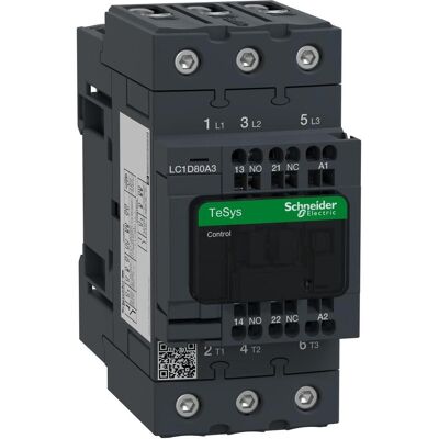 Schneider Electric LC1D80A3P7 LC1D 3p +1S+1Ö 37 kW 80 A 400 V AC3 Spul Leistungsschütz, Relais Schneider Electric LC1D80A3P7 LC1D 3p +1S+1Ö 37 kW 80 A 400 V AC3 Spul Leistungsschütz, Relais