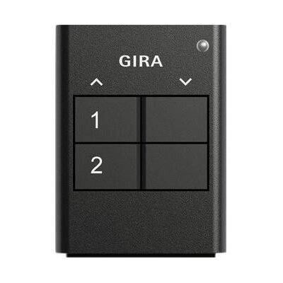 Gira, Zubehör Schalterprogramm, RF Handsender 2f KNX Anthrazit 512200 Gira, Zubehör Schalterprogramm, RF Handsender 2f KNX Anthrazit 512200