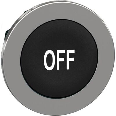 Schneider Electric Frontelement für Drucktaster ZB4F Ř ZB4FA235, Schalter + Taster, Schwarz, Silber Schneider Electric Frontelement für Drucktaster ZB4F Ř ZB4FA235, Schalter + Taster, Schwarz, Silber